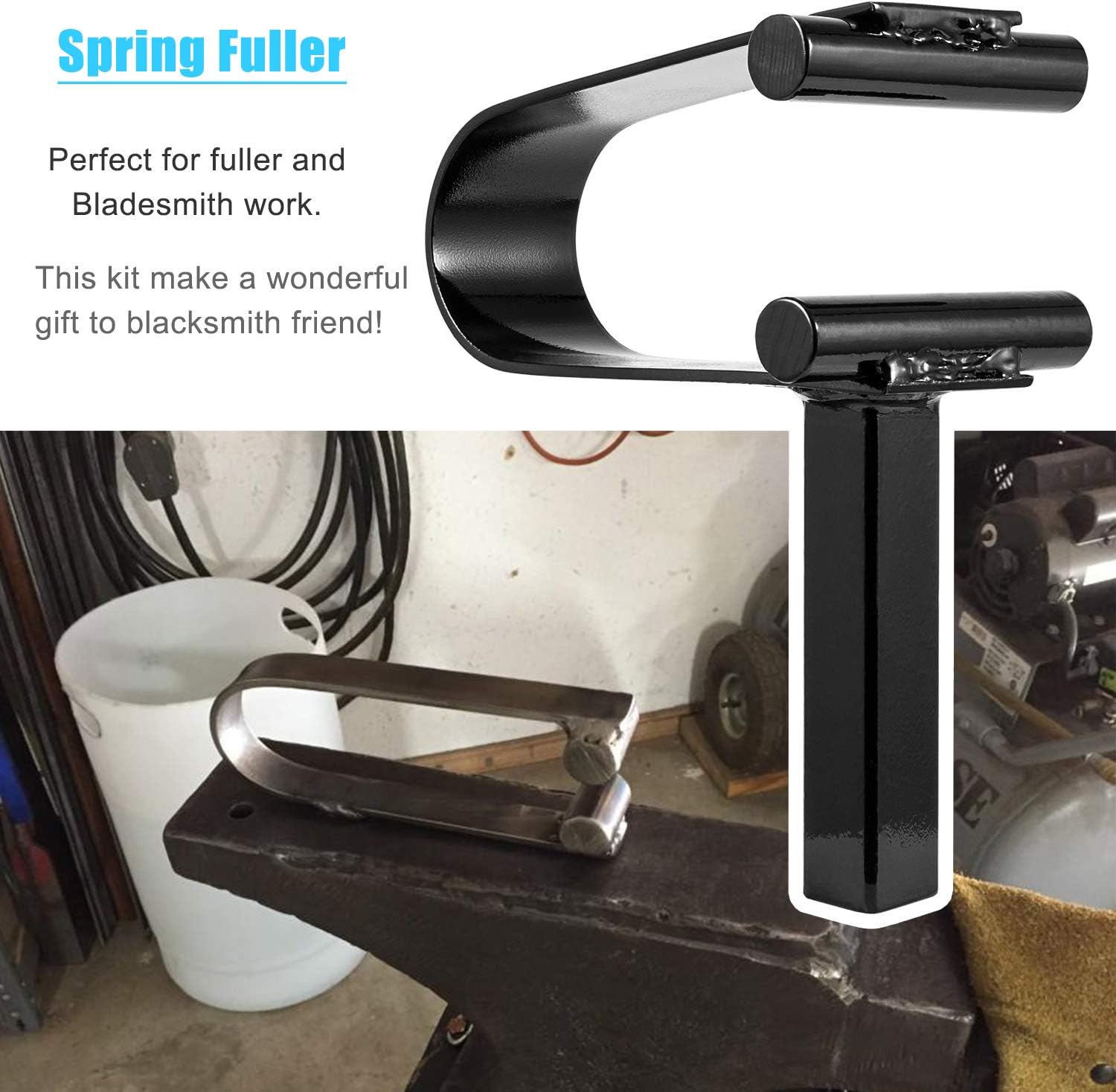 Buy 2 get 3 3pcs Blacksmith Anvil Forge Hardy Tool 3/4 Hot Cut Creasing Stake Spring Fuller set