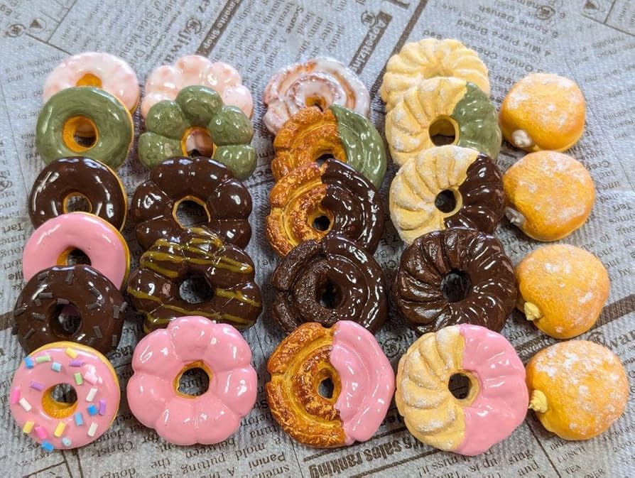 おまとめ中　　　フェイクスイーツ　　　　　ドーナツ大 Amazon | フェイクスイーツ♪ドーナツ25個セット♪おままごと