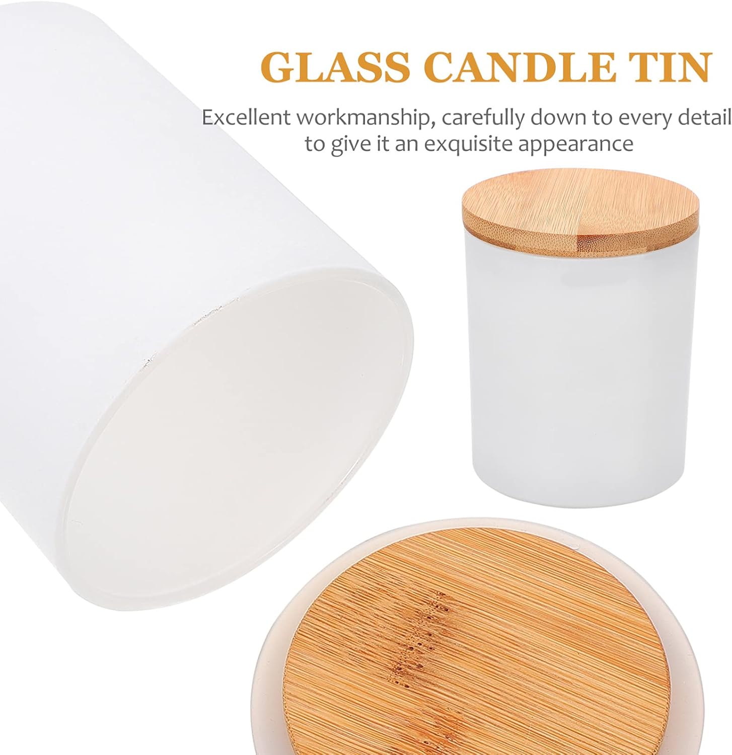 Anneome 4sets Aromatherapy Candle Containers Lids Scented Glass Candle Jars for Home for Birthdays and Anniversaries Unique Design for Bedroom and Living