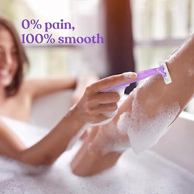 Bombae FlexiEco Reusable Body Razor for Women | Disposable 2-blade women's razor for bikini, arms, legs | Pack of 5