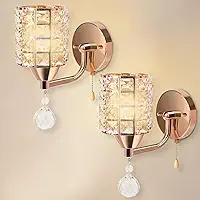 2 Pecas Arandela de Parede, Arandelas de Parede Dourado Decorativa Luxo Moderna Cristal, Luminaria de Parede, Luminária de Parede, Arandelas, Arandela Interna, Luminaria Parede, Arandela Quarto