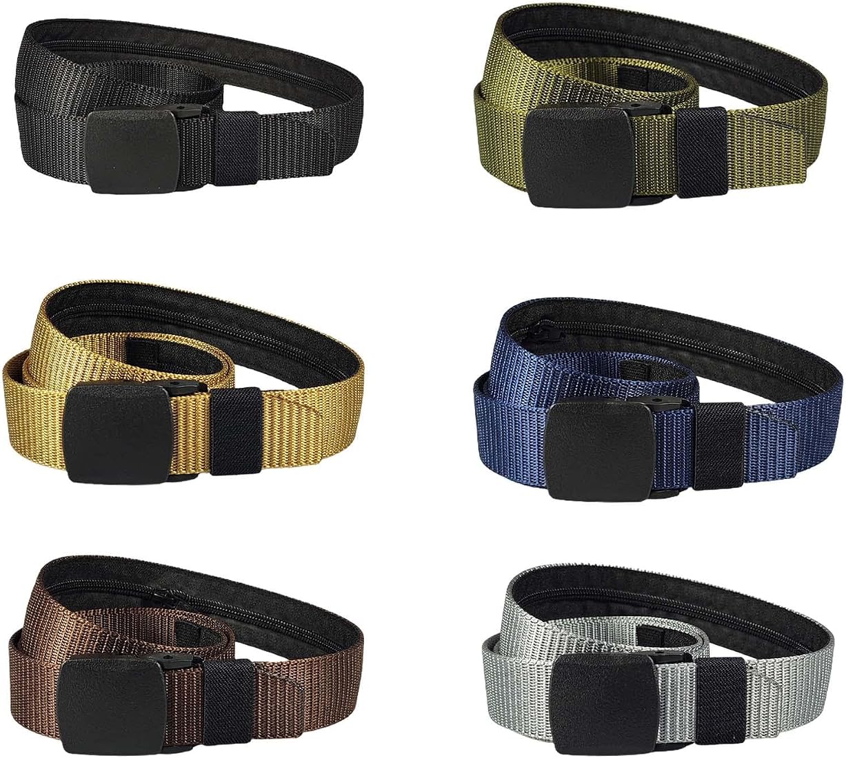 Buy MERISHOPP® Hidden Belt 110cm Long Portable Nylon Waist Belt
