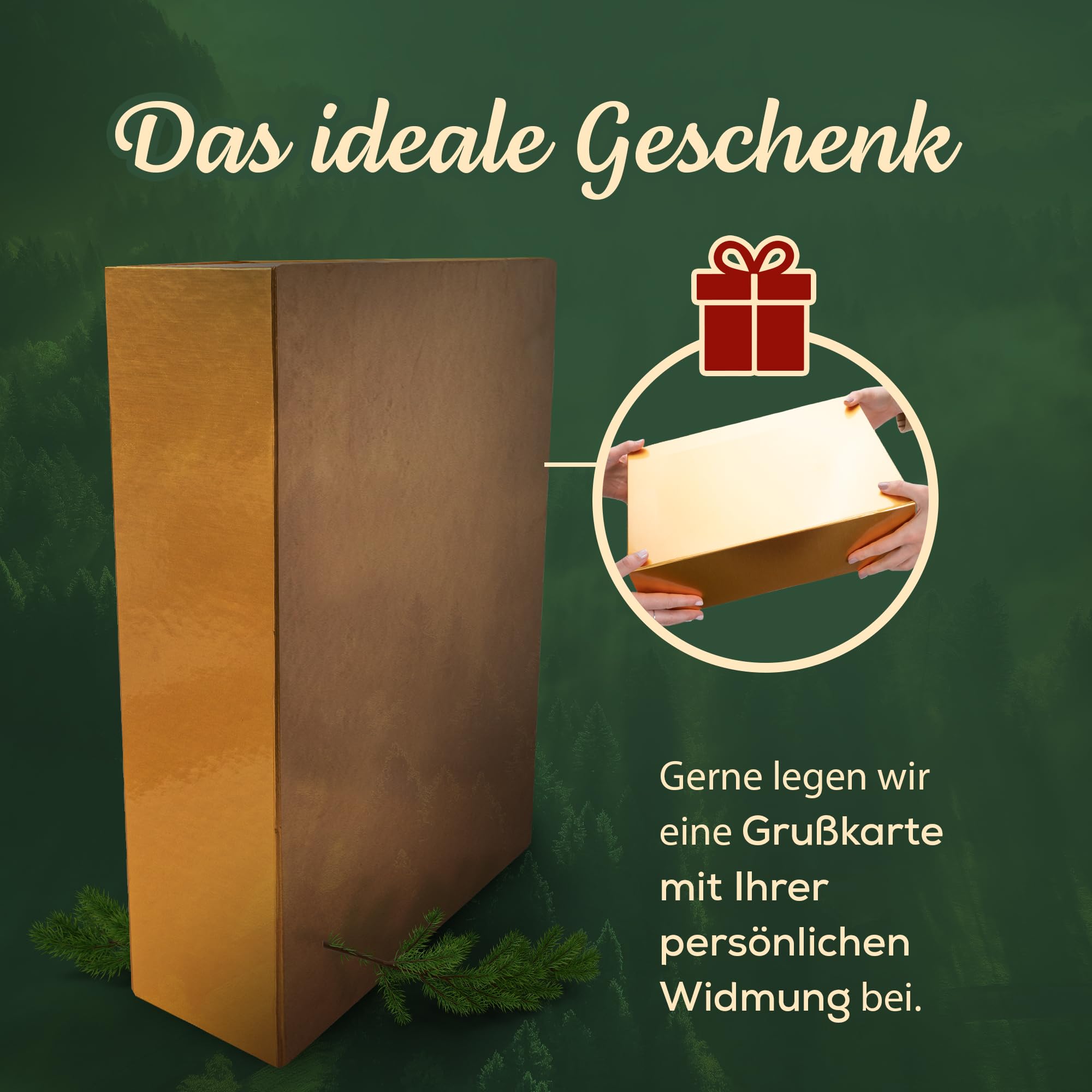 DUO CHAMPAGNER - Geschenkkorb mit Schokolade in edler GOLD Magnetbox - Gourmet Degustation - Party Geschenkidee für Frauen und Männer. Zum Geburtstag, Hochzeit, und weitere Anlässe