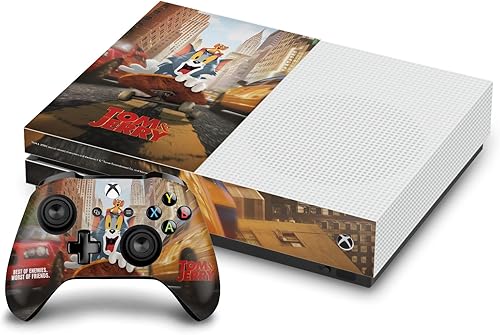 Head Case Designs Officially Licensed Tom and Jerry Movie (2021) Best of Enemies Graphics Vinyl Sticker Gaming Skin Decal Cover Compatible with Xbox