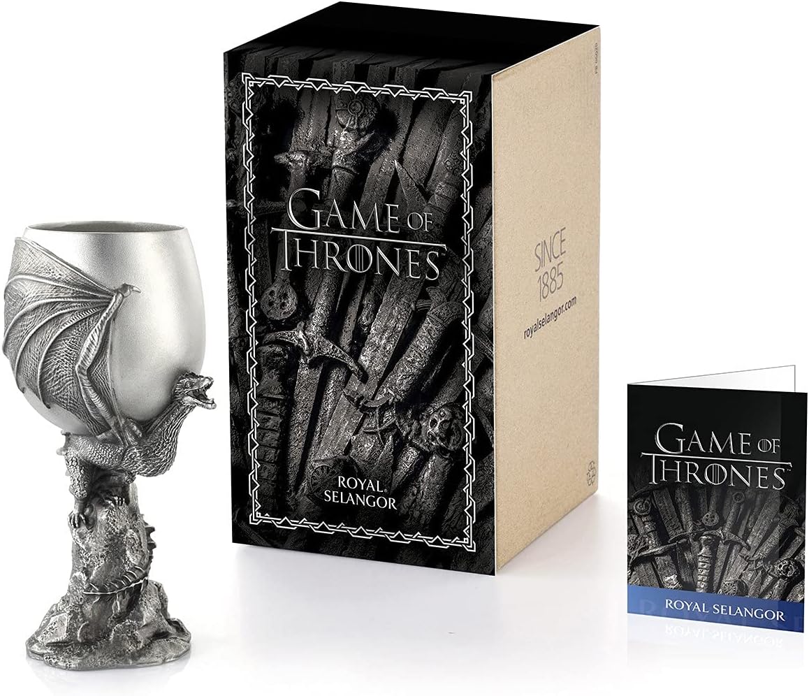 Royal Selangor Hand Finished Game of Thrones Collection Pewter Drogon Goblet Gift