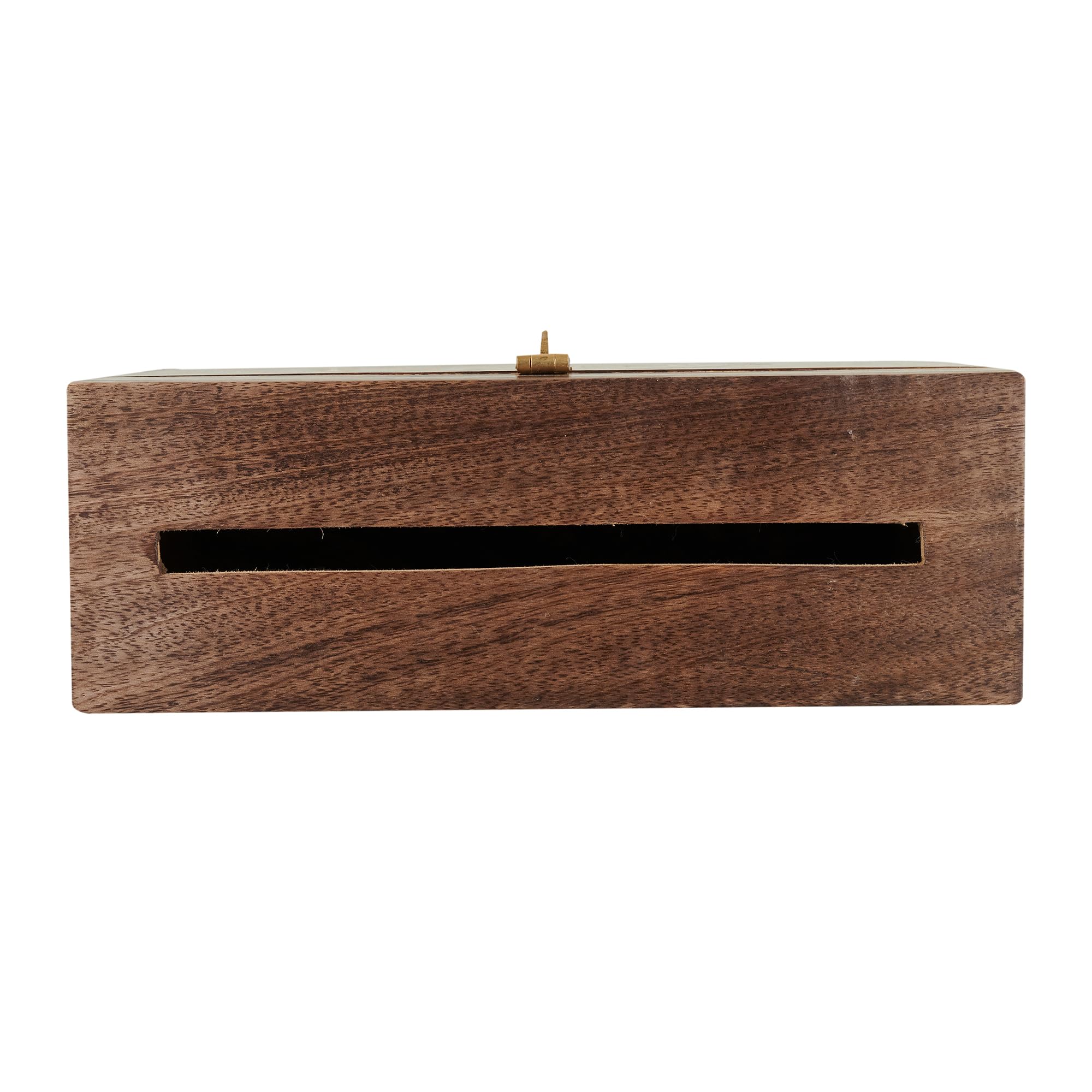 Pudełko na karty ślubne z zamkiem i szczeliną na karty 30 x 35 cm x 10 cm - pudełko na karty podarunkowe z postarzanym wykończeniem pudełko na karty na wesela, przyjęcia, urodziny, ukończenie szkoły,