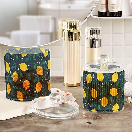 Miniatura 4 de Lemons Jars with Lids Bathroom Canisters Decorative Jars Laundry Pods Container Cotton Swab Dispenser for Dorm Room Essentials for College Students