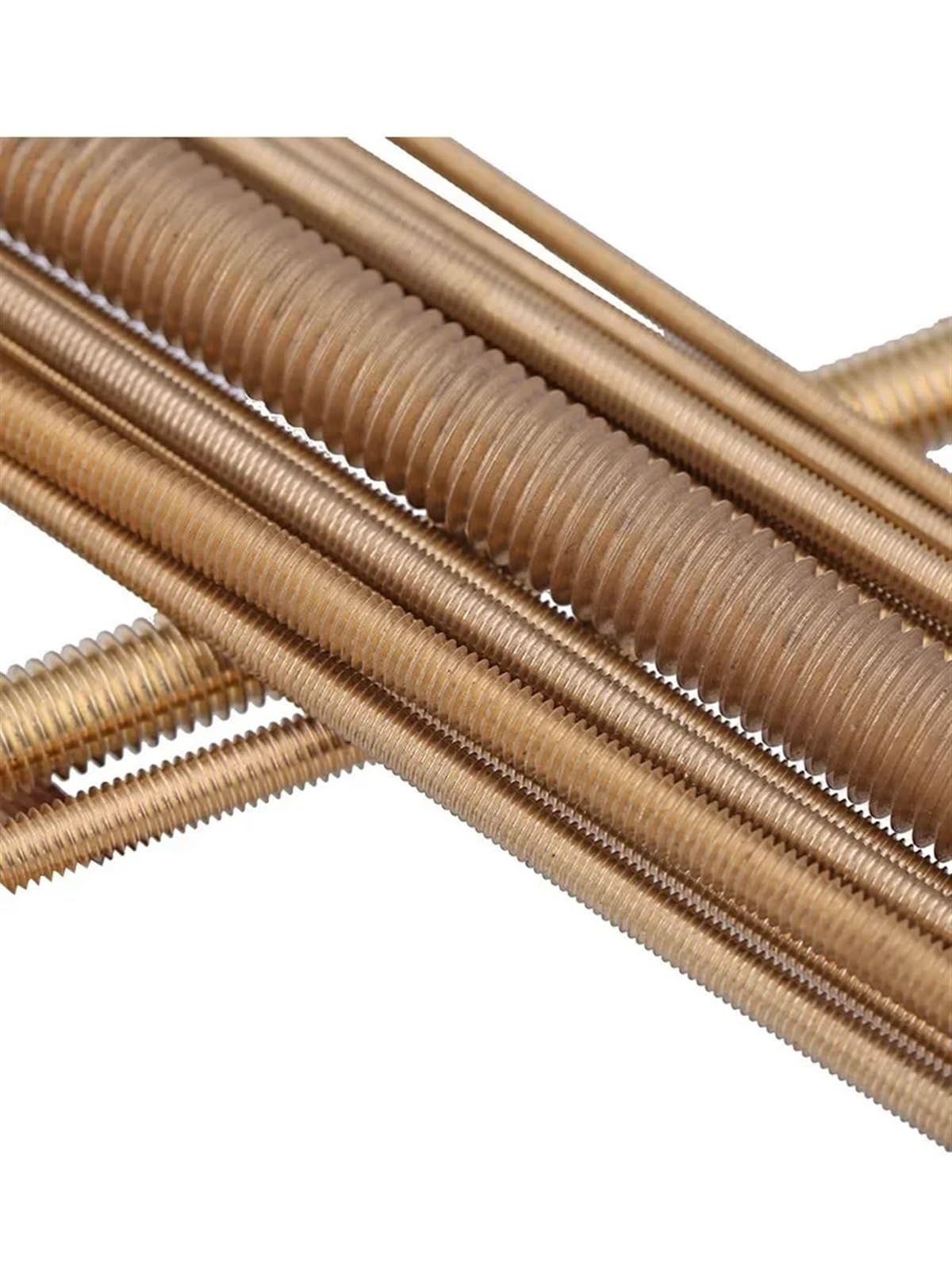 Gewindestange Messing Vollgewindestange Massive Allthread Stud Gewindestange M2 .5 M3 M4 M5 M6(10pcs,M4x250)