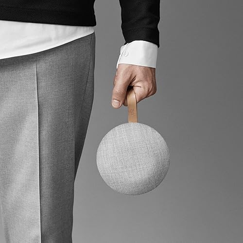 Miniatura 13 de Vifa Reykjavik Altavoz Bluetooth - Mini altavoz inteligente inalámbrico portátil para exteriores con sonido estéreo, diseño nórdico, micrófono Gris