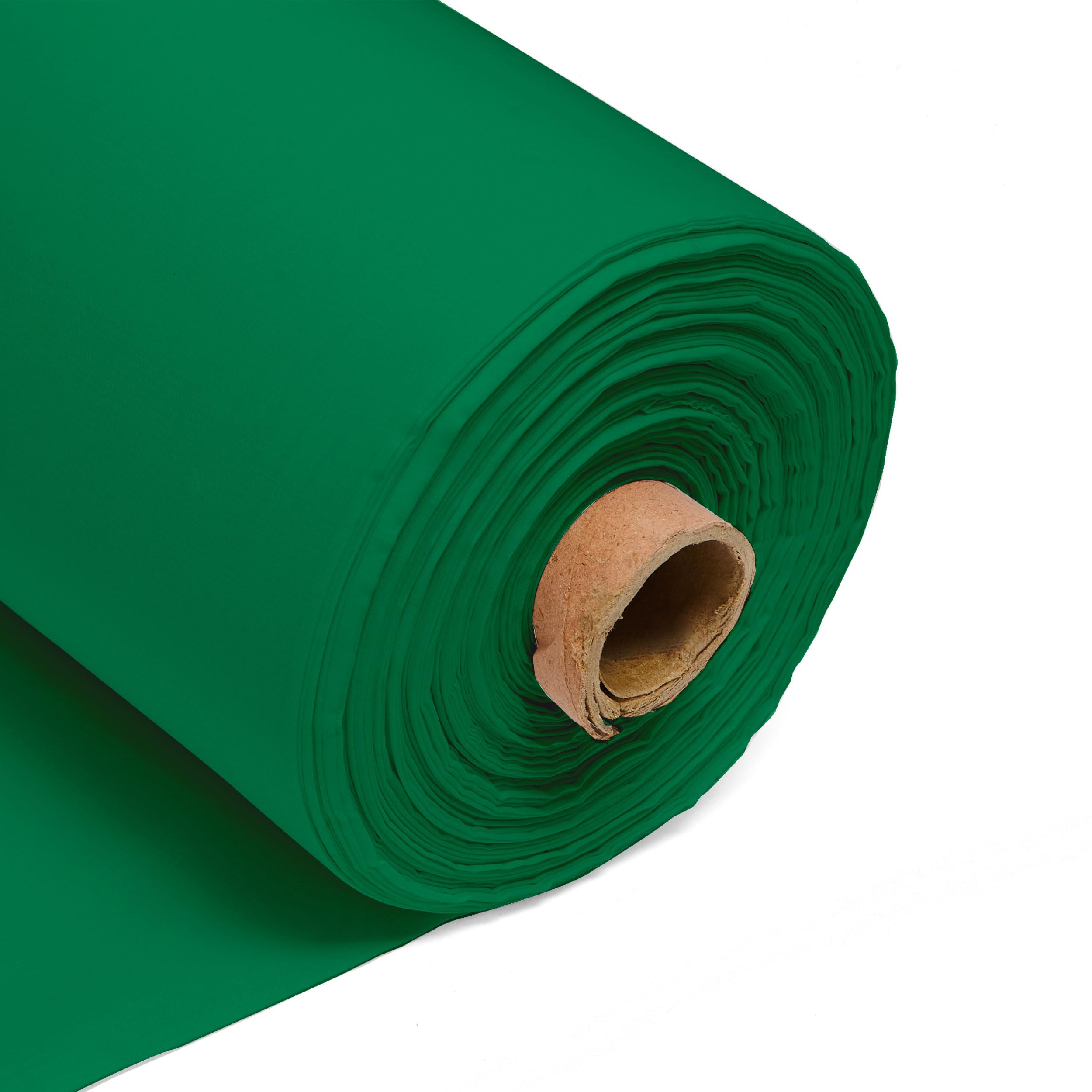 100% Cotton Fabric 60 Inch 150cm Wide 150GSM Material for Sewing, Dressmaking, Quilting, Curtain Linings, Pillowcases & Totes Fabric by The Half Metre by Discount Fabrics LTD(Emerald Green, 10m)