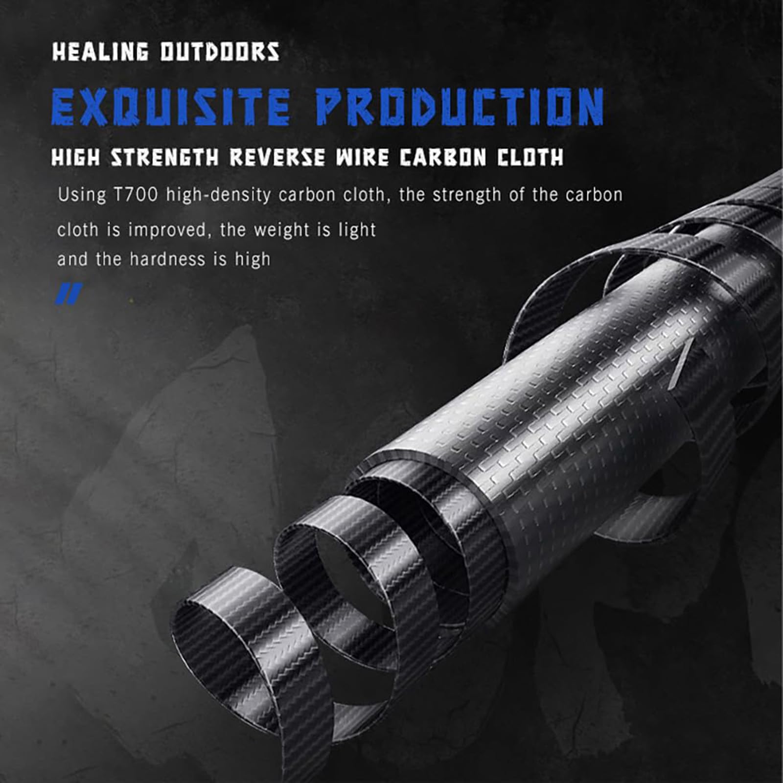 KHEALING Queue De Billard En Fibre De Carbone De 147,7 Cm, Structure 1/2, Connecteur à 3 Dents, Pointe De 12,4 Mm, 538,6 à 567 G, Convient Pour Les Joueurs De Billard Professionnels