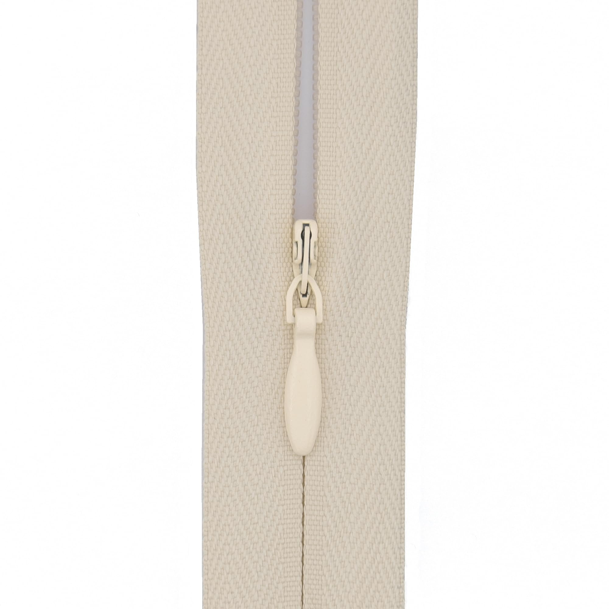 Y-Connection Pale Ivory Beige #3 Invisible Zip 18 Inch (45Cm) – With Woven Tape For Large Cushions, Floor Pillows & Long Dress Backs - Professional Hidden Nylon Zips For Upholstery & Dressmaking - 5 Zips (Pale Ivory Beige)