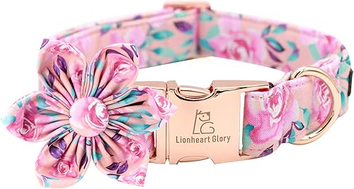 Miniatura 21 de Lionheart glory Collar de perro con bandera estadounidense, collar de flores para perro del 4 de julio, resistente y ajustable, collar patriótico
