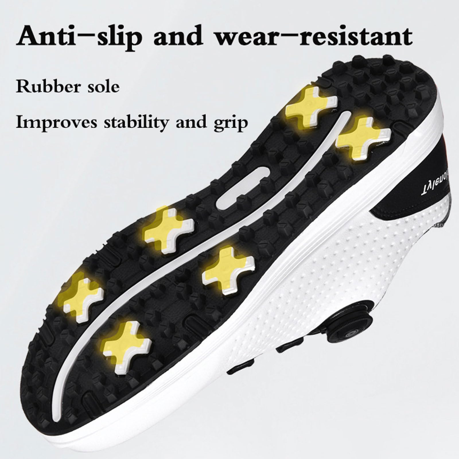 Zapatos de Golf Impermeables para Hombre,Zapatillas de Entrenamiento de Golf,Zapato Golf Piel,Waterproof Golf Shoes,Ligeras,Cómodos,para Campos de Golf y Entrenamiento Diario