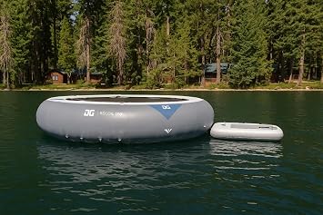AQUAGLIDE Recoil Tramp- Inflatable Trampoline with C- Deck, 17, Multicolor