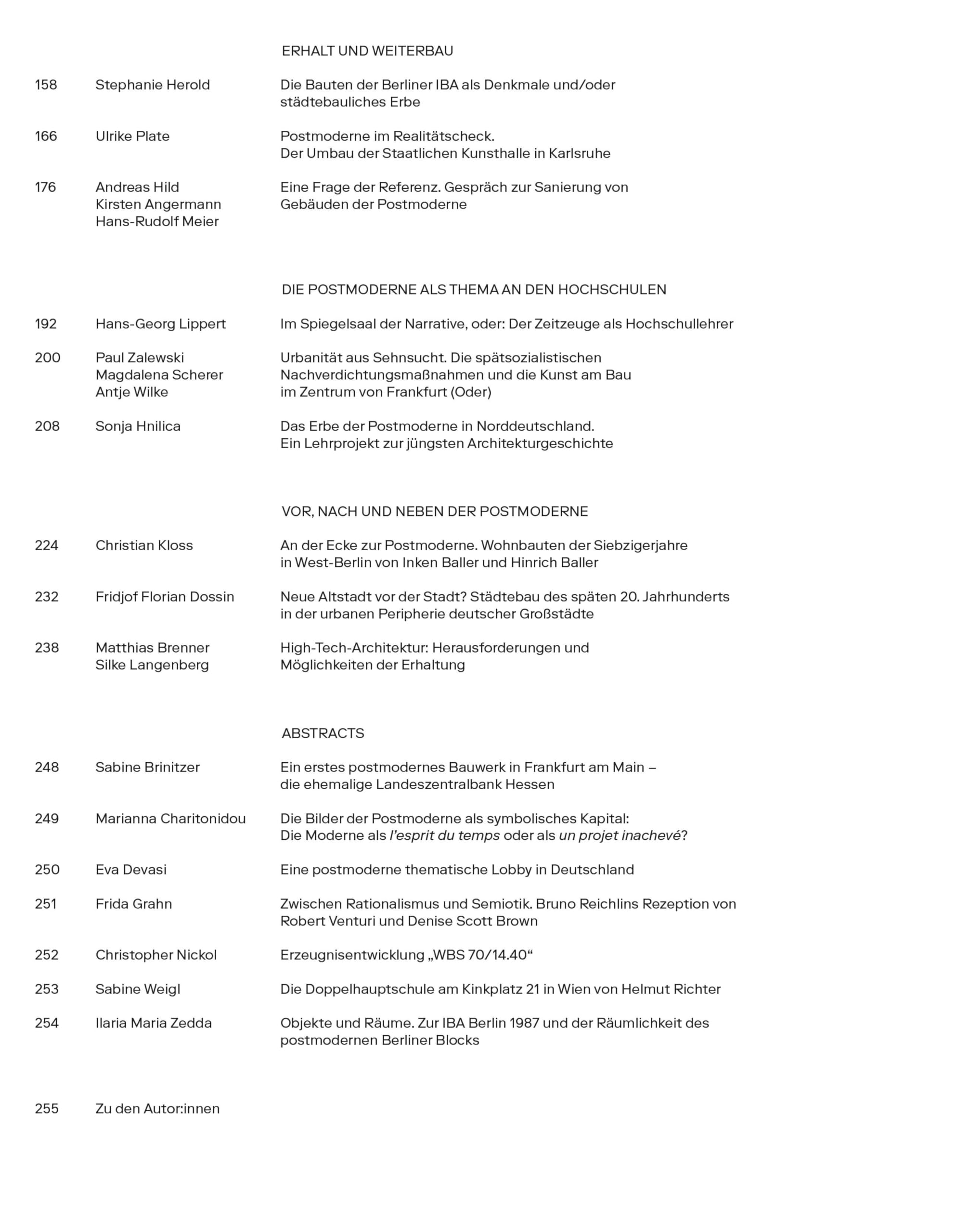 Denkmal Postmoderne: Bestände einer (un)geliebten Epoche