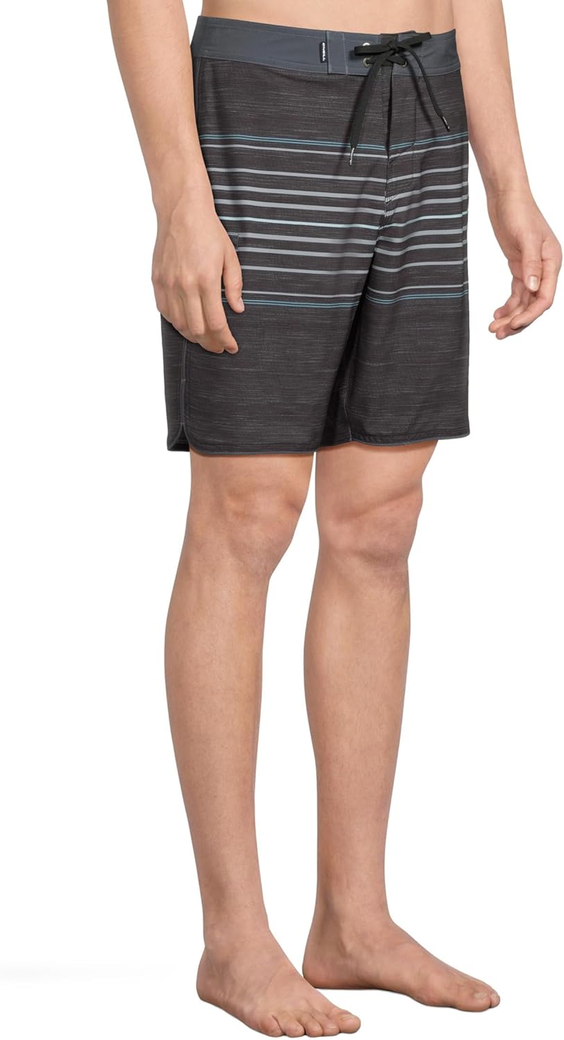 O'NEILL Men's Hyperfreak Heat Stripe Scallop Boardshorts