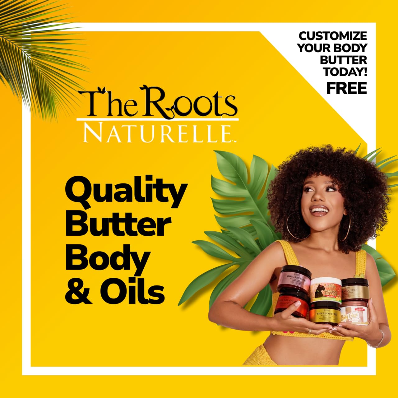 The Roots Naturelle Whipped Shea Butter Souffle Shea Body Butter Pomegranate Bloom 8 oz