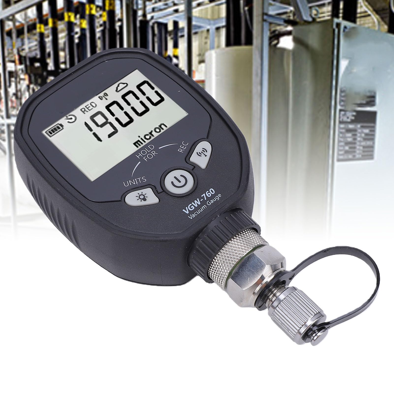 Vacuómetro Digital Detección de Fugas Inalámbrica de 19000 Micrones