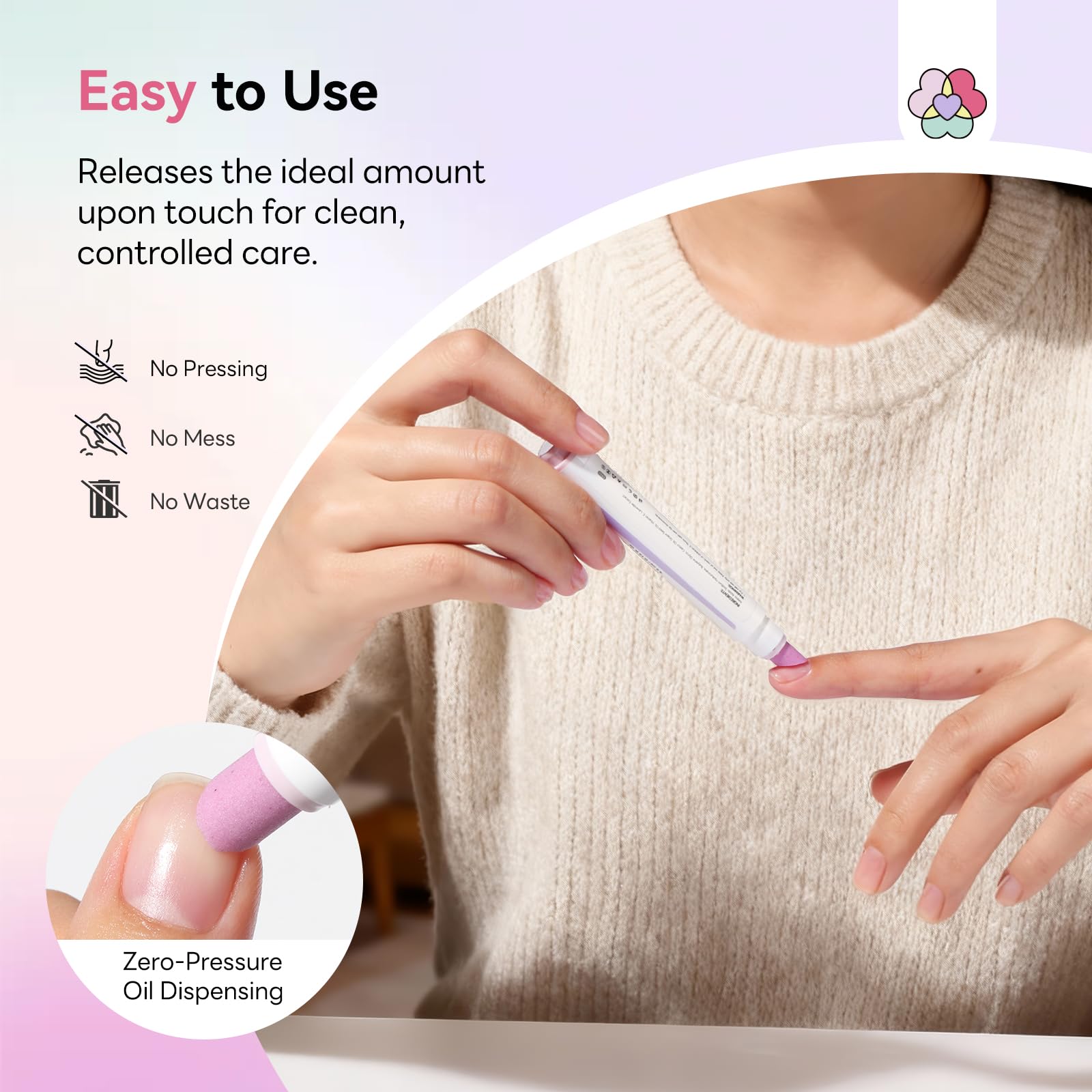 SAVILAND 3 in 1 Penna per Cuticole, 2 pezzi Cuticle Scrub Penna per Rimuovi Cuticole e Olio per Cuticole con Punta Ceramica per Pellicine, Unghie Screpolate e Secche