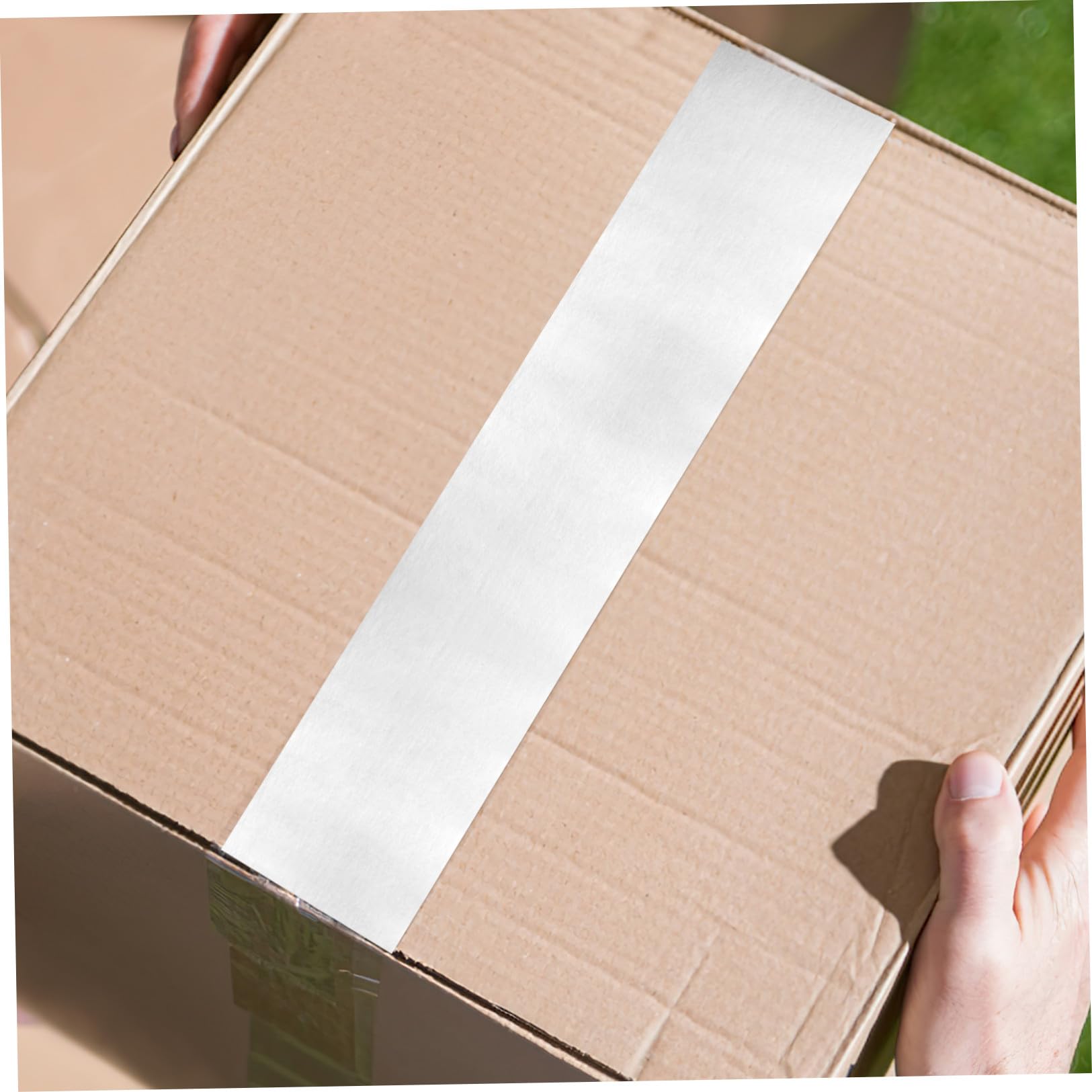 SHINEOFI Ruban Adhésif D'emballage Blanc 45 Mm x 30 m Double Rouleau, Papier Kraft Mat Inscriptible, Ruban Adhésif Renforcé Multi-usages Pour Scellage Et Expédition Des Colis