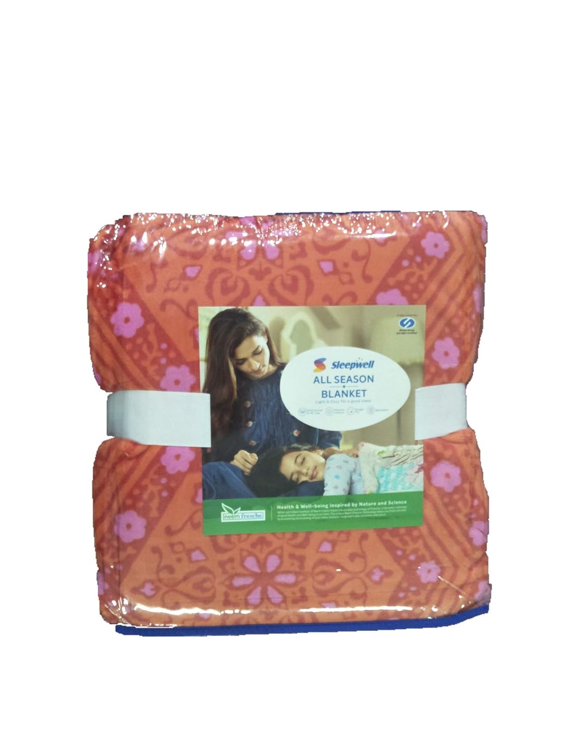 Sleepwell Super Soft NEEM FRESCHE Double Bed Blanket Multicolour