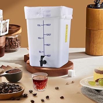 Snap! Cold Brew Cube - 5 gallon Commercial Cold Brew System,Cold Brew Coffee Set,Cold Brew Coffee Maker-Whtie