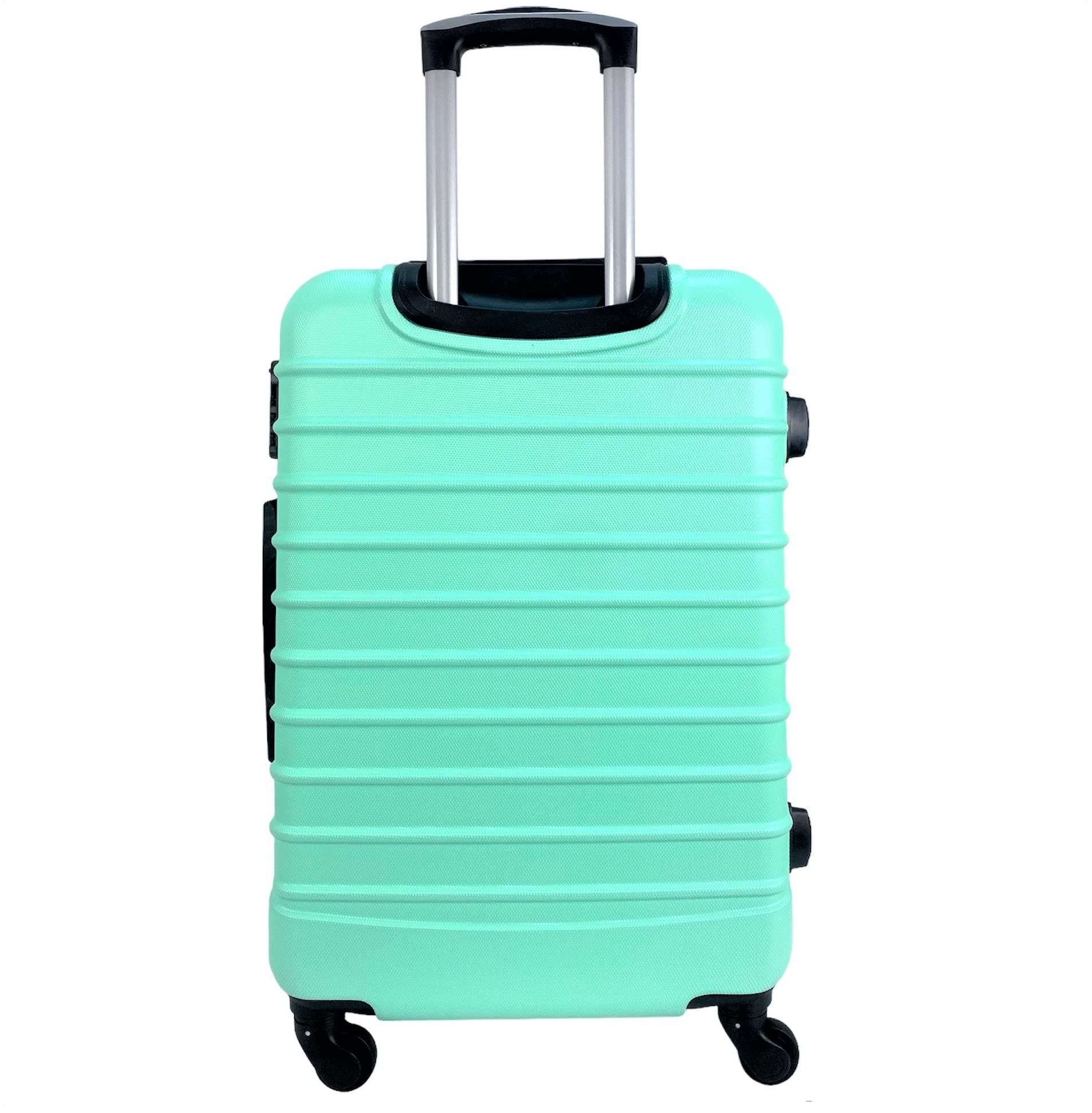 ded Maleta Grande Equipaje para Viajar en avión de Bodega 4 Ruedas giratorias 360º Color Verde Agua 75x45x28cm