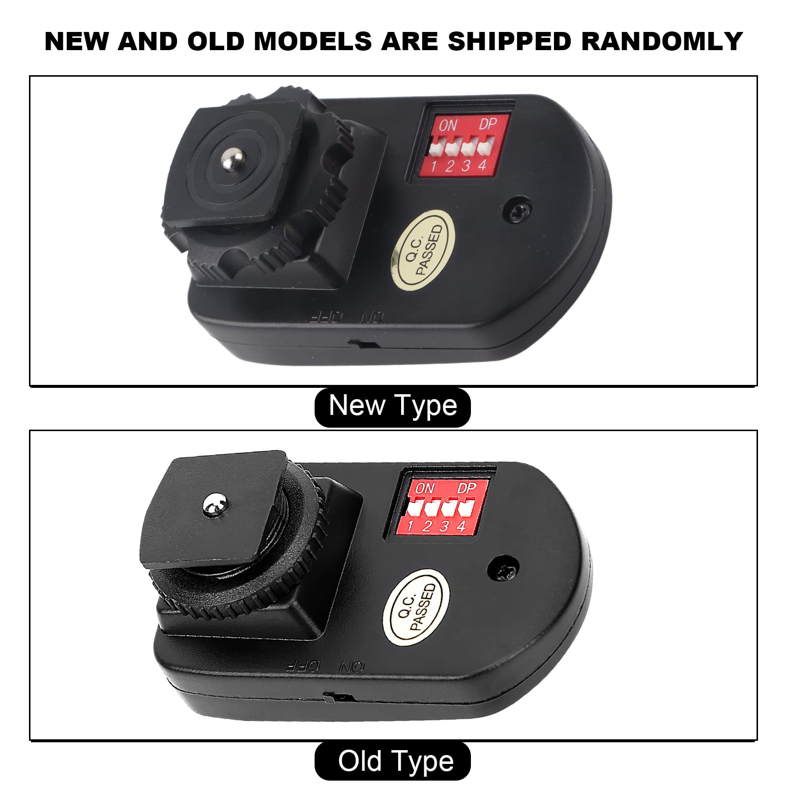 Goshyda Set di Trigger Flash Wireless, Kit Ricetrasmettitore Speedlite da Studio a 16 Canali a 16 Canali, con 1 Trasmettitore, 3 Ricevitori, 1 Cavo di Sincronizzazione, per, Nikon