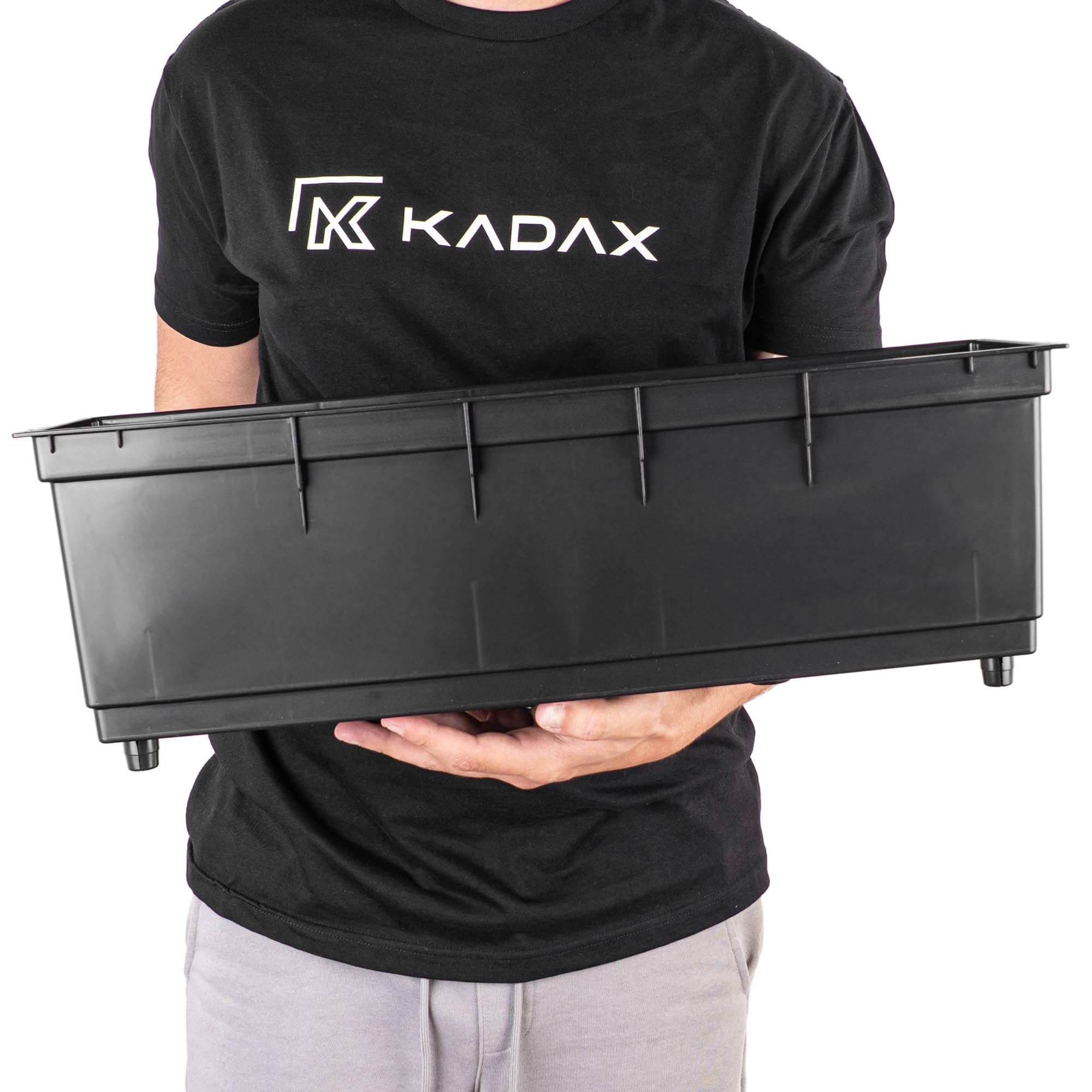 KADAX Wkładka 56 cm, do skrzynki na kwiaty, czarna wkładka na rośliny z tworzywa sztucznego, wkładka z tworzywa sztucznego, do skrzynki balkonowej i skrzynki na rośliny, wkład do doniczki wewnętrznej