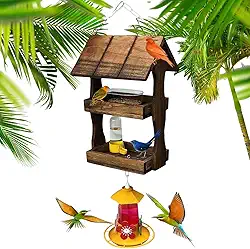 Comedouro Tratador Bebedouro Passaros Livres Beija Flores Comedouro