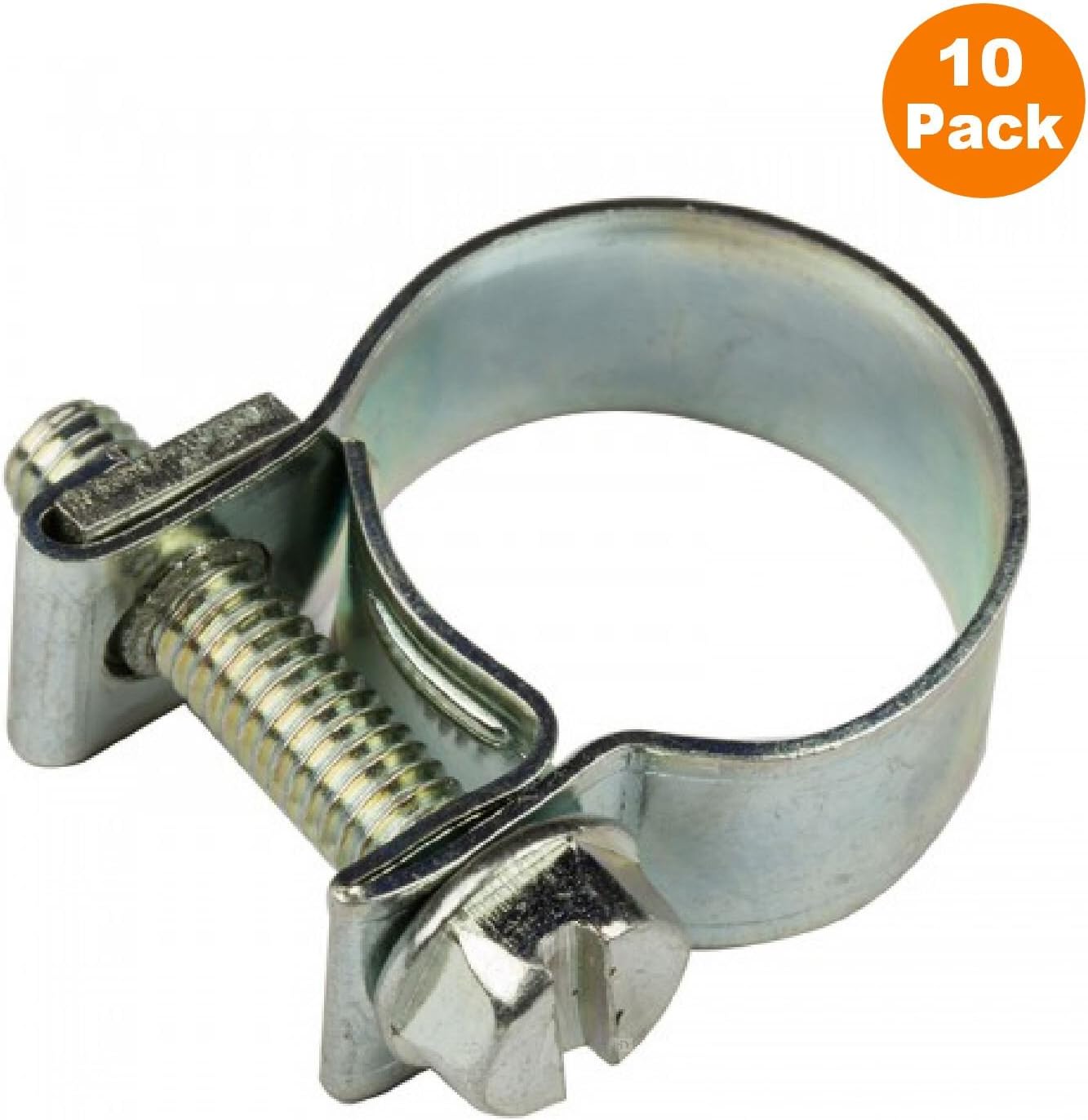 10 x Mini Hose Clamps Stainless Steel Clips for Air Fuel Water Coolant Breather [ 7-9mm ]