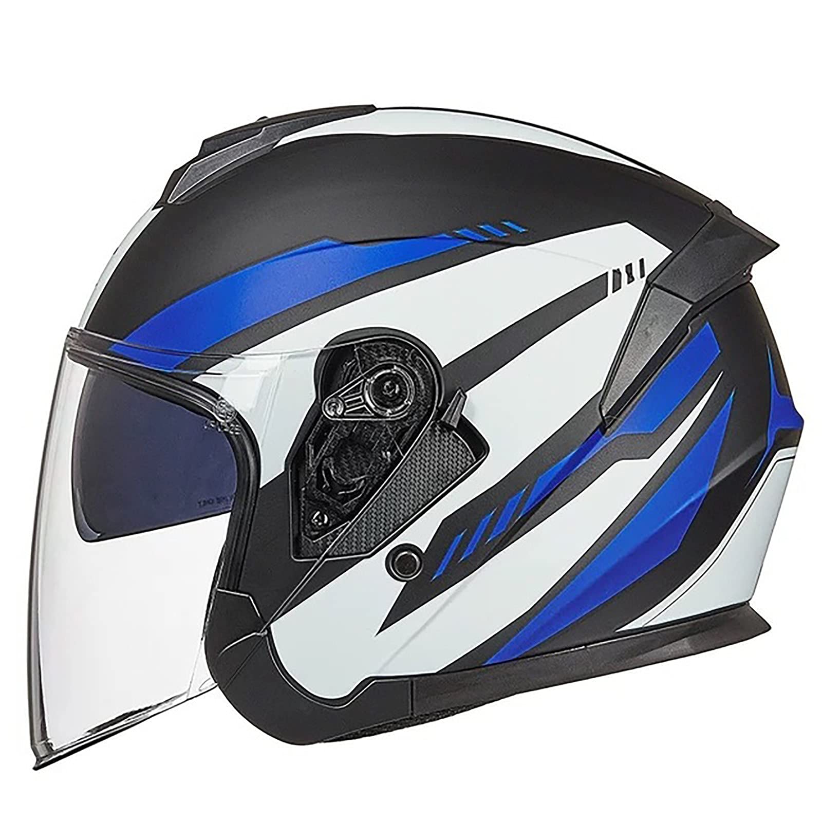 Vintage Casco Moto Aperto Casco Mezzo Casco Retro 3/4 Casco per Moto asco Pilota Jet Motocross Ciclomotore Cruiser Omologato ECEM~XXL(57~62cm