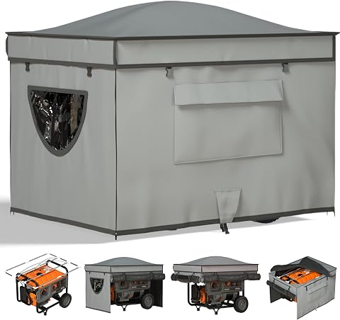 Generator Tent with Bracket, Waterproof Heavy Duty Cover for Most Generators, 28