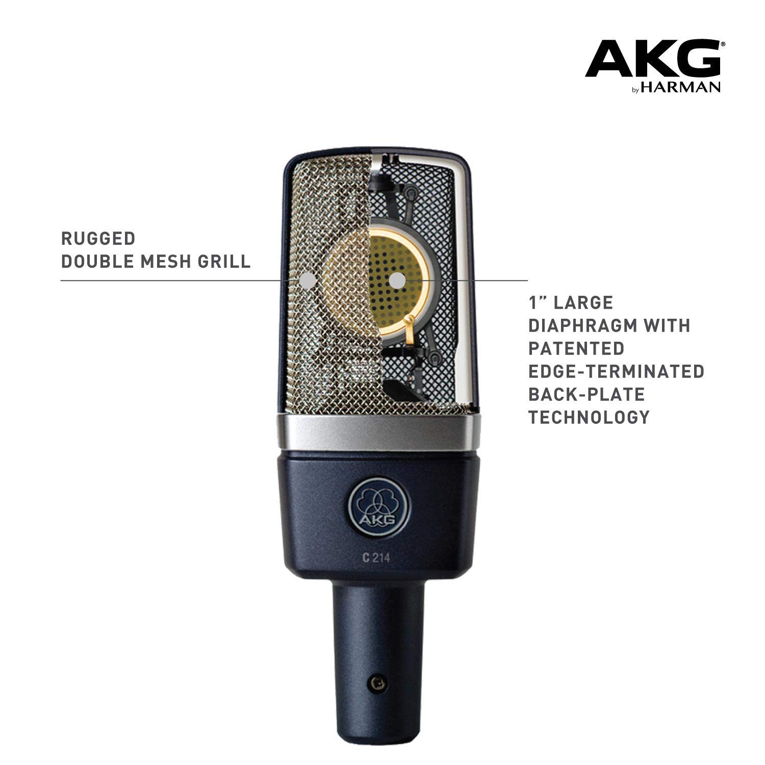 Amazon.com: C214 Microphone Large Diaphragm Condenser Mic (Renewed