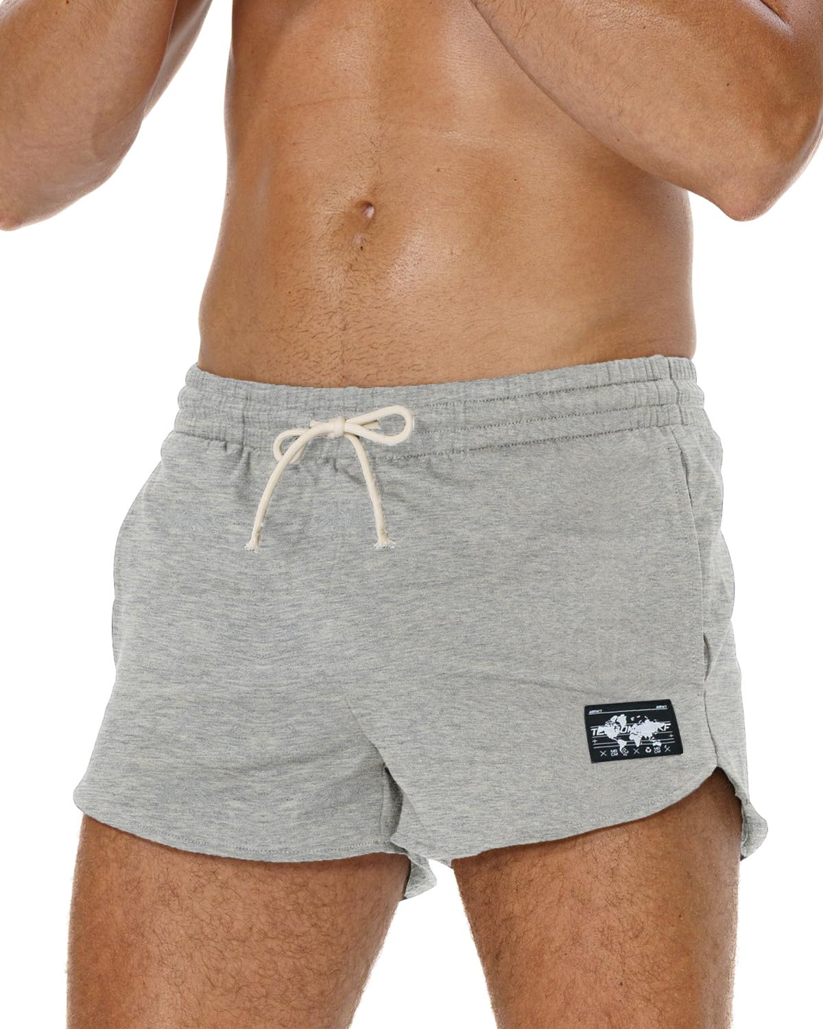 AIMPACT Men's Athletic Shorts Bodybuilding Workout Cotton Gym Shorts with Pockets