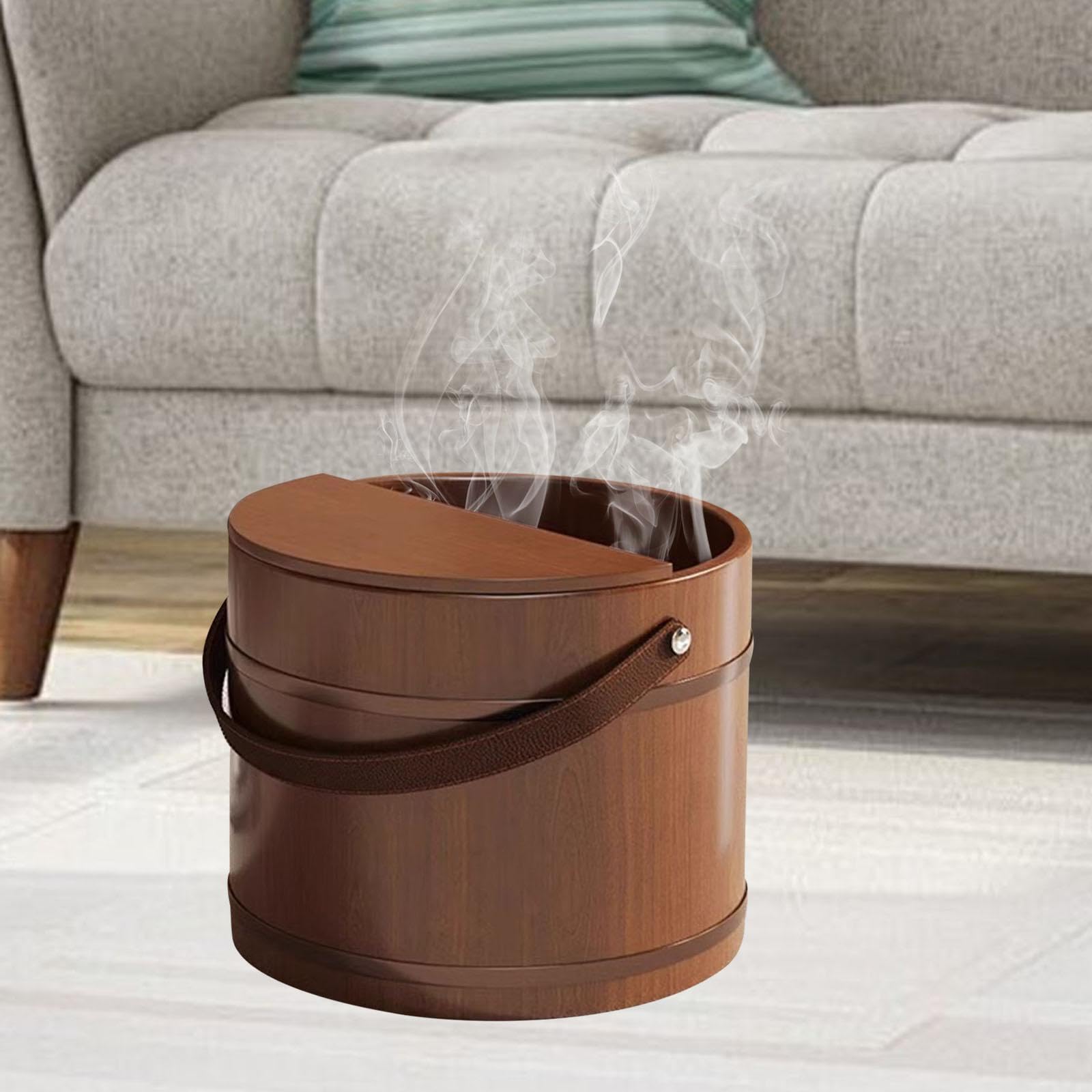 Bañera de Para madera para remojo de pies. Una fantástica opción para relajarse y mimarse en familia. Baño de Para madera para pedicura y remojo