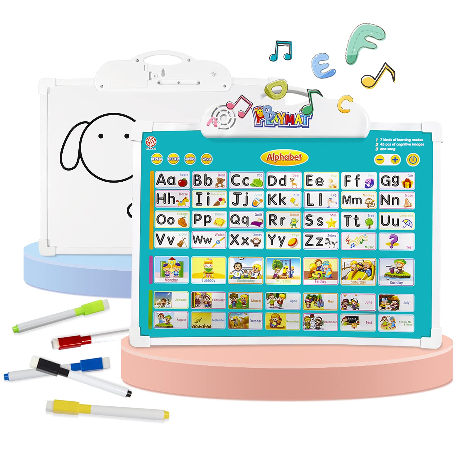 Buy ABC Learning for Toddlers Drawing Board and Talking ABC & Music