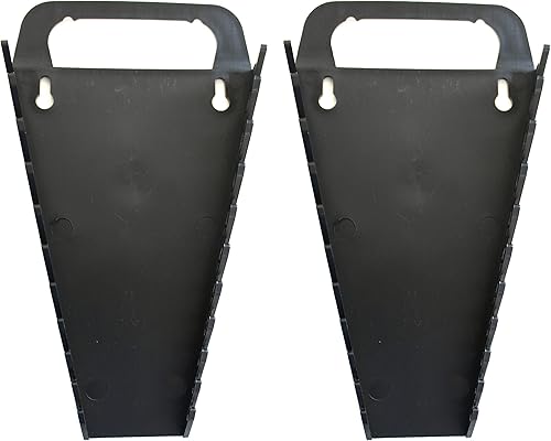 JSP Manufacturing Bandeja organizadora de llaves de plástico portátil con 10 herramientas (2, negro)