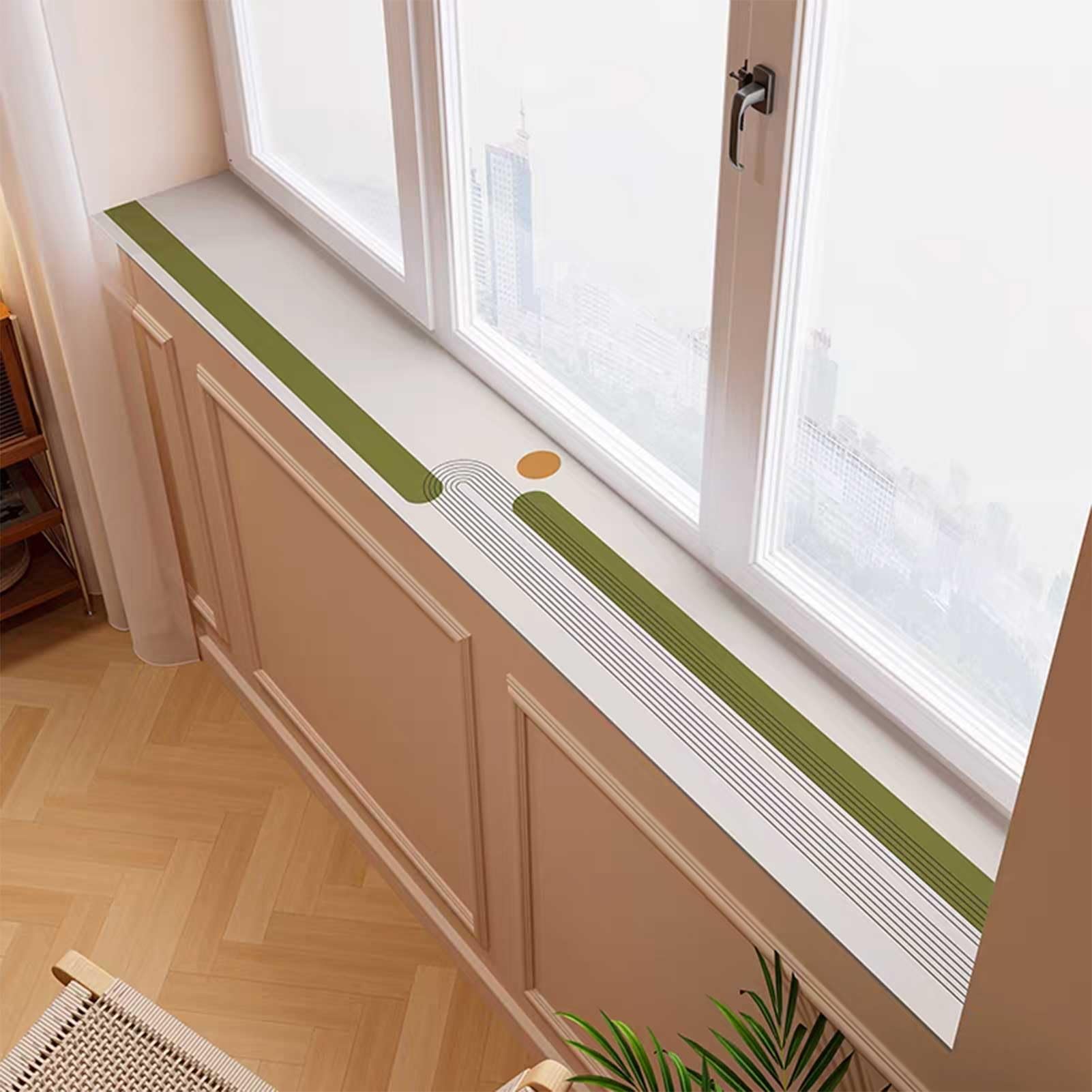 Tapis de porte antidérapant en terre de diatomée 20x100 cm pour sol de maison