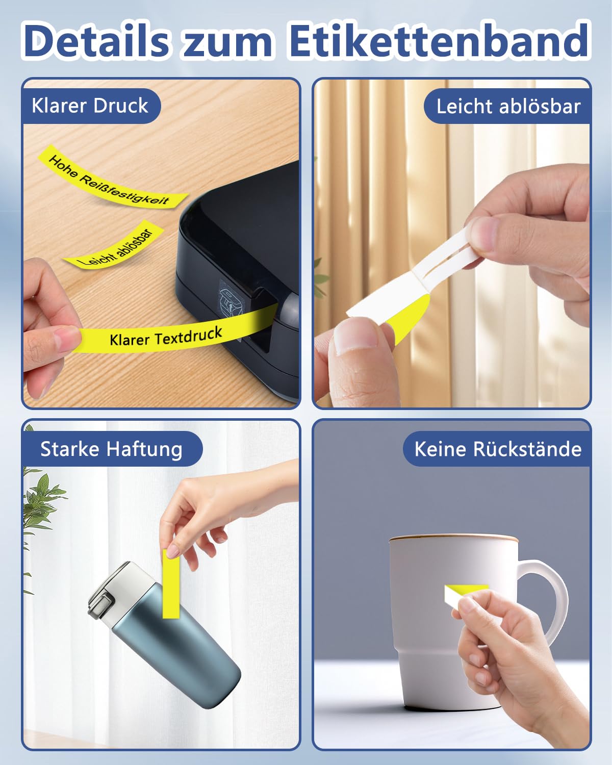 Cruxer 10er-Pack Kompatibel mit Ptouch TZe-S651 24 mm Schwarz auf Gelb | TZeS651 Stark klebend Laminiertes Etikettenband Ersatz für Ptouch PT-D600 E500 H500 P710BT 1400 9200DX Etikettendrucker