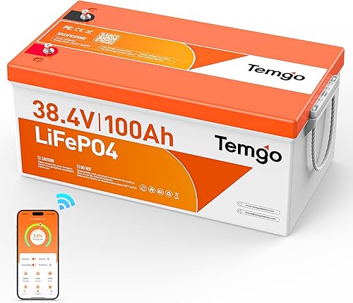 Miniatura 8 de Batería de litio LiFePO4 de corte de baja temperatura de 12 V 100 AH con pantalla inteligente táctil y monitoreo de aplicaciones BMS integrado de