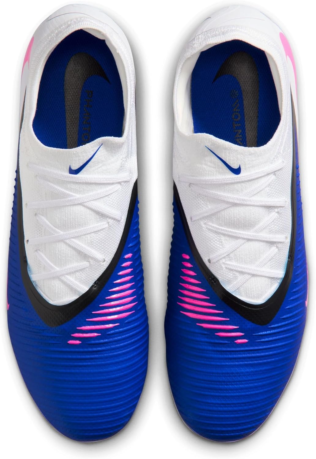 Nike Phantom 6 Low Pro Artificial-Grass Soccer Cleats (Racer Blue/White/Pink Blast)