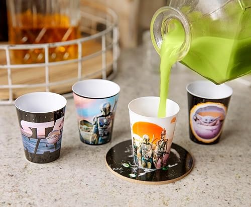 Miniatura 6 de STAR WARS The Mandalorian - Mini tazas de plástico de 1.5 onzas  Juego de 4