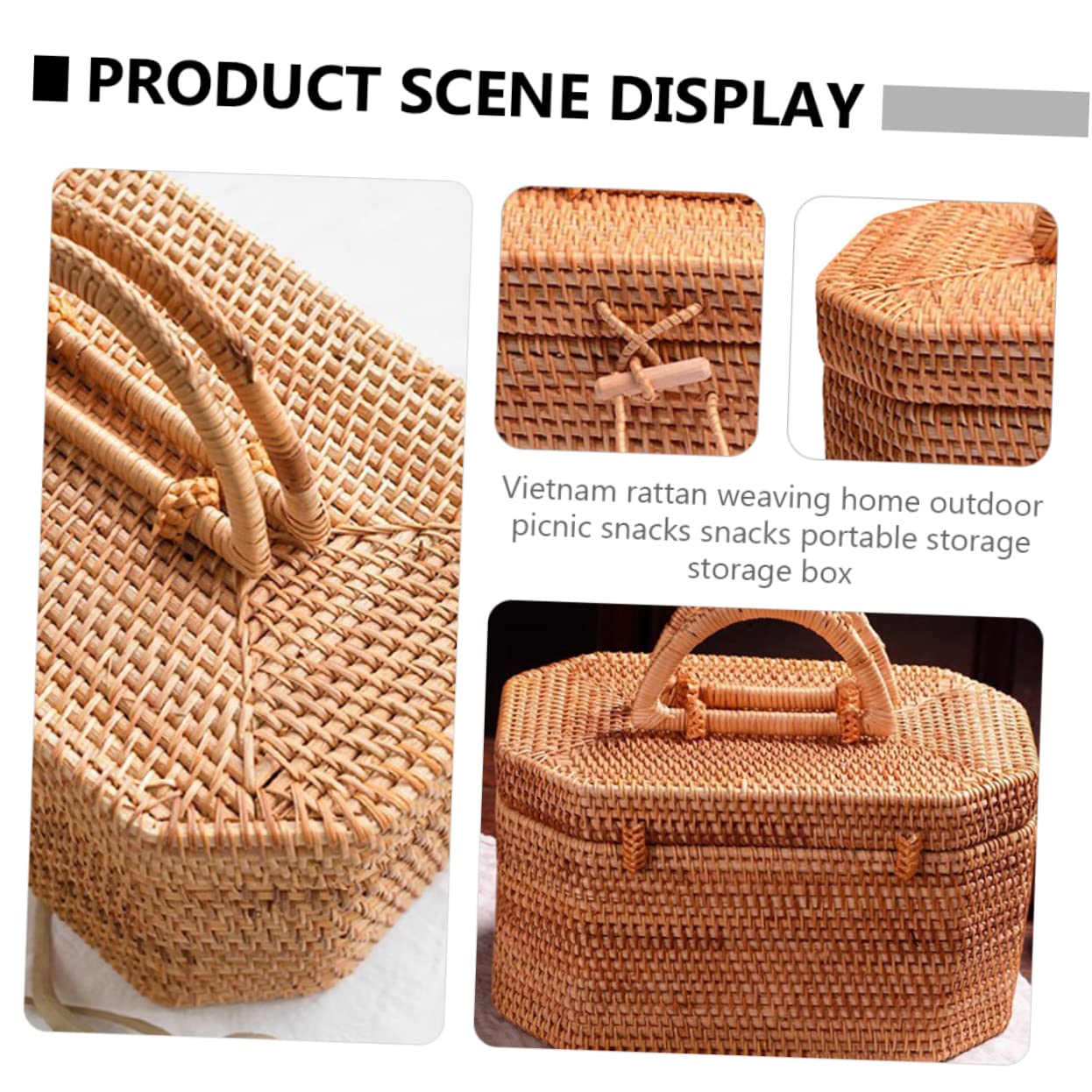 Unomor 1Pc Basket for Fruits and Snacks Elegant Storage with Lid for Home Decor and Parties Design Lightweight and Versatile