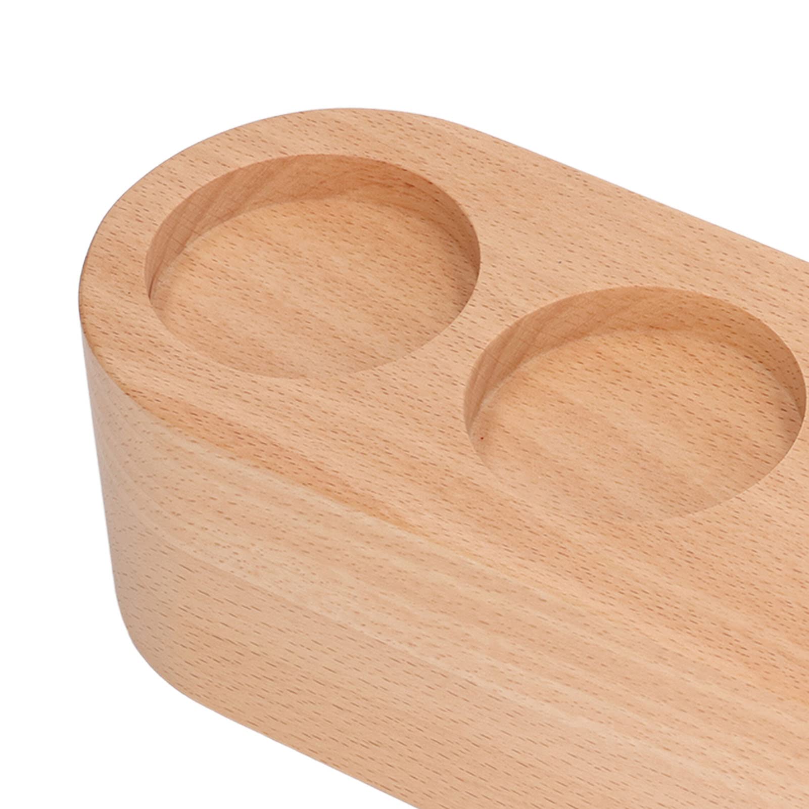 Fdit Estación de Manipulación, Diseño de Ranura para Tarjeta de Ahorro de Trabajo Beechwood Stable Prevent Slip Tamper Mat Stand para Niveladores (51 mm)