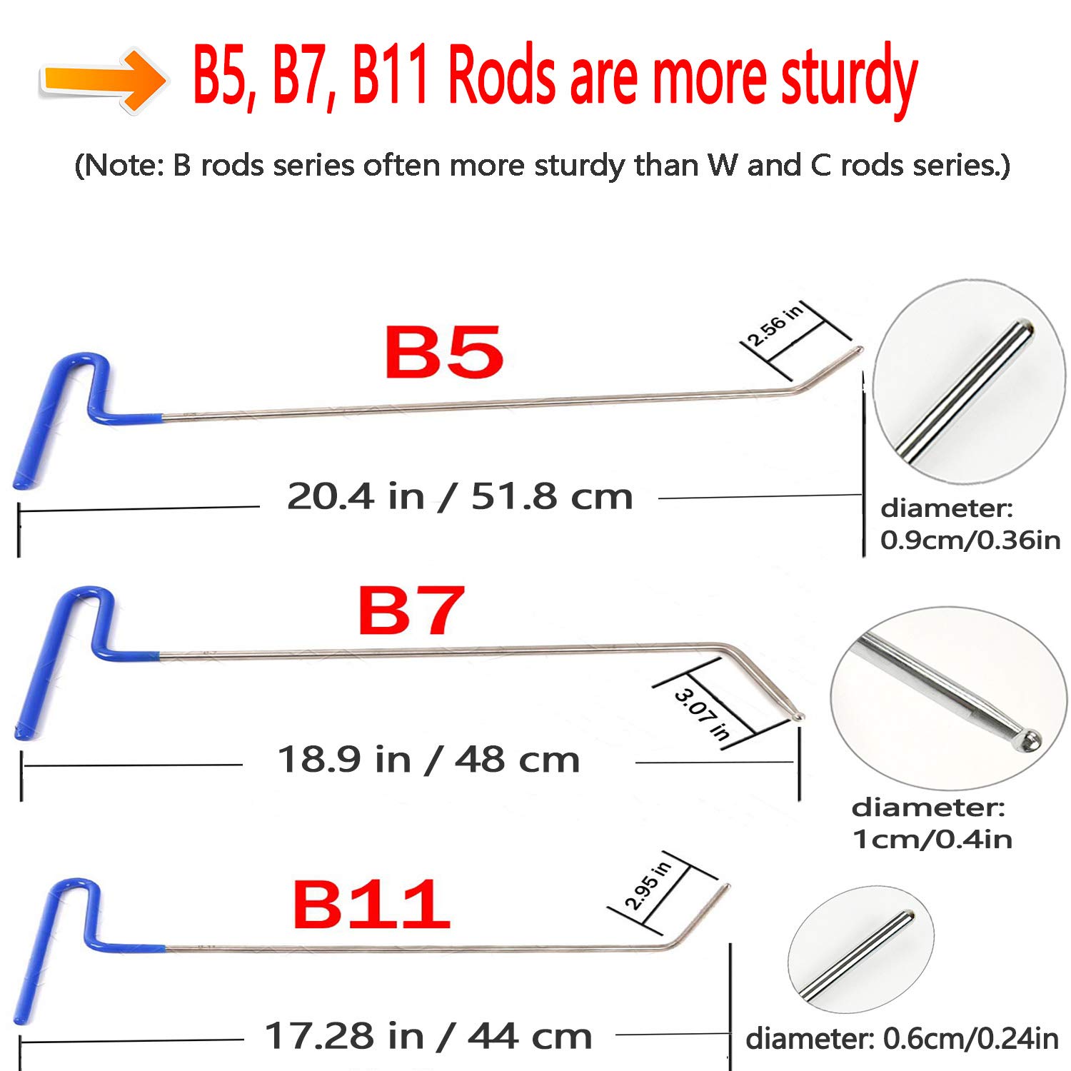 MMPP Dent Removal Rods Tools Paintless Dent Repair Set with Air Wedge for  Auto Body Hail Damage Remover (10 Pieces) : Amazon.sg: Automotive