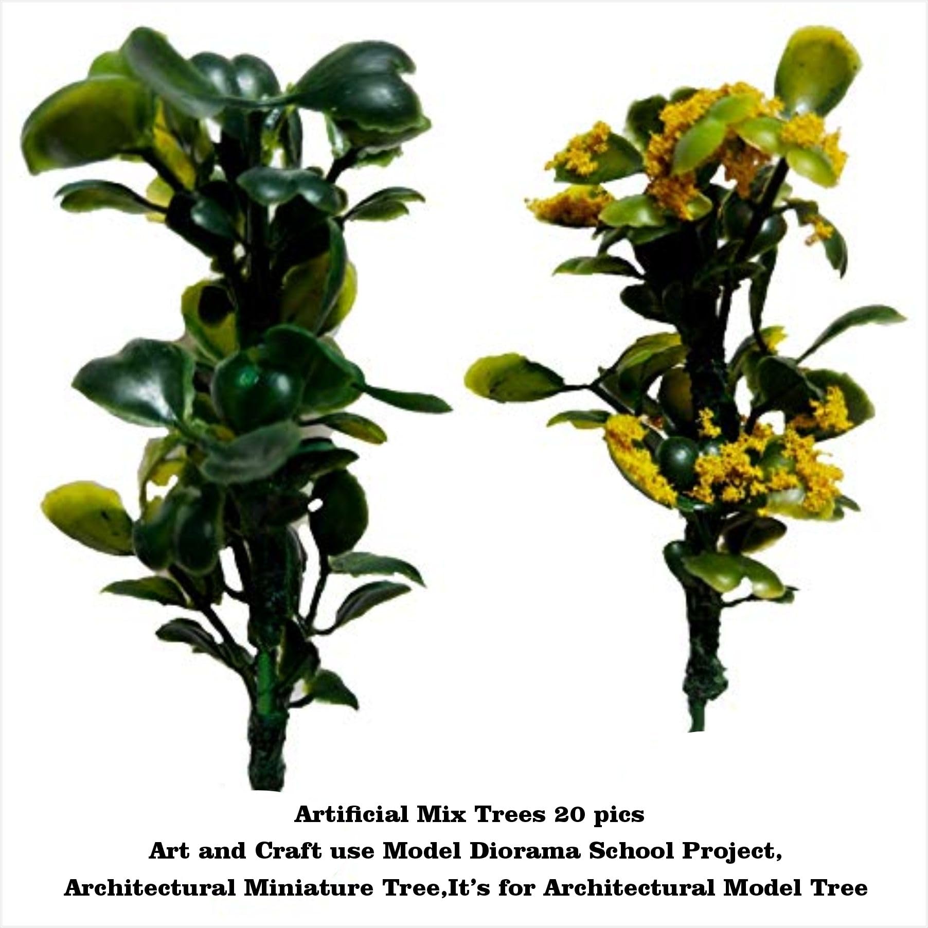 BISWAS BROTHER artificial mix trees 20 pics art and craft use model diorama school project,Architectural Miniature Tree,It’s for architectural model tree and height is 9cm 2