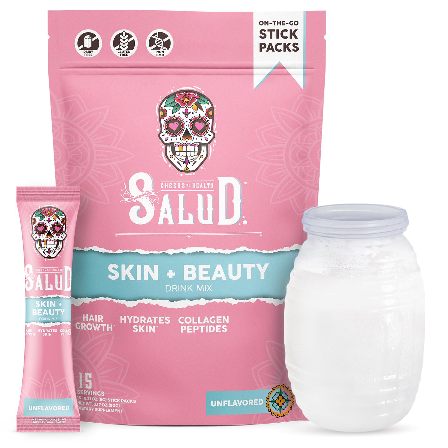 Salud 2-in-1 Skin + Beauty Drink Mix, Strawberry Kiwi — Amazon image 9