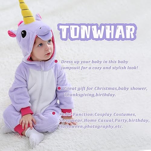Miniatura 6 de Tonwhar - Mameluco disfraz para bebé de 0 a 3 años, diseño de animales y dibujos animados.